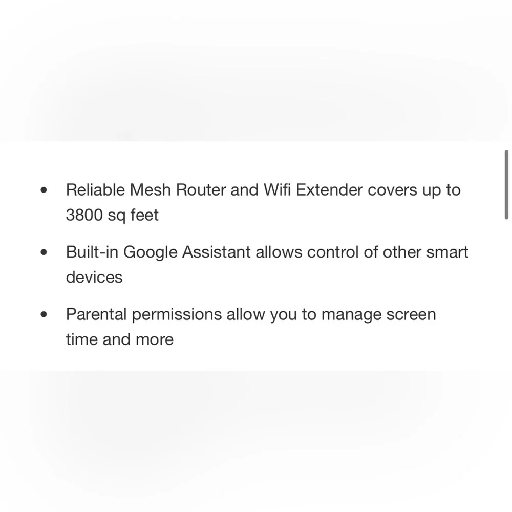 Nest Wifi - Mesh Router AC2200 and 1 Point with Google Assistant - 2 Pack - Snow